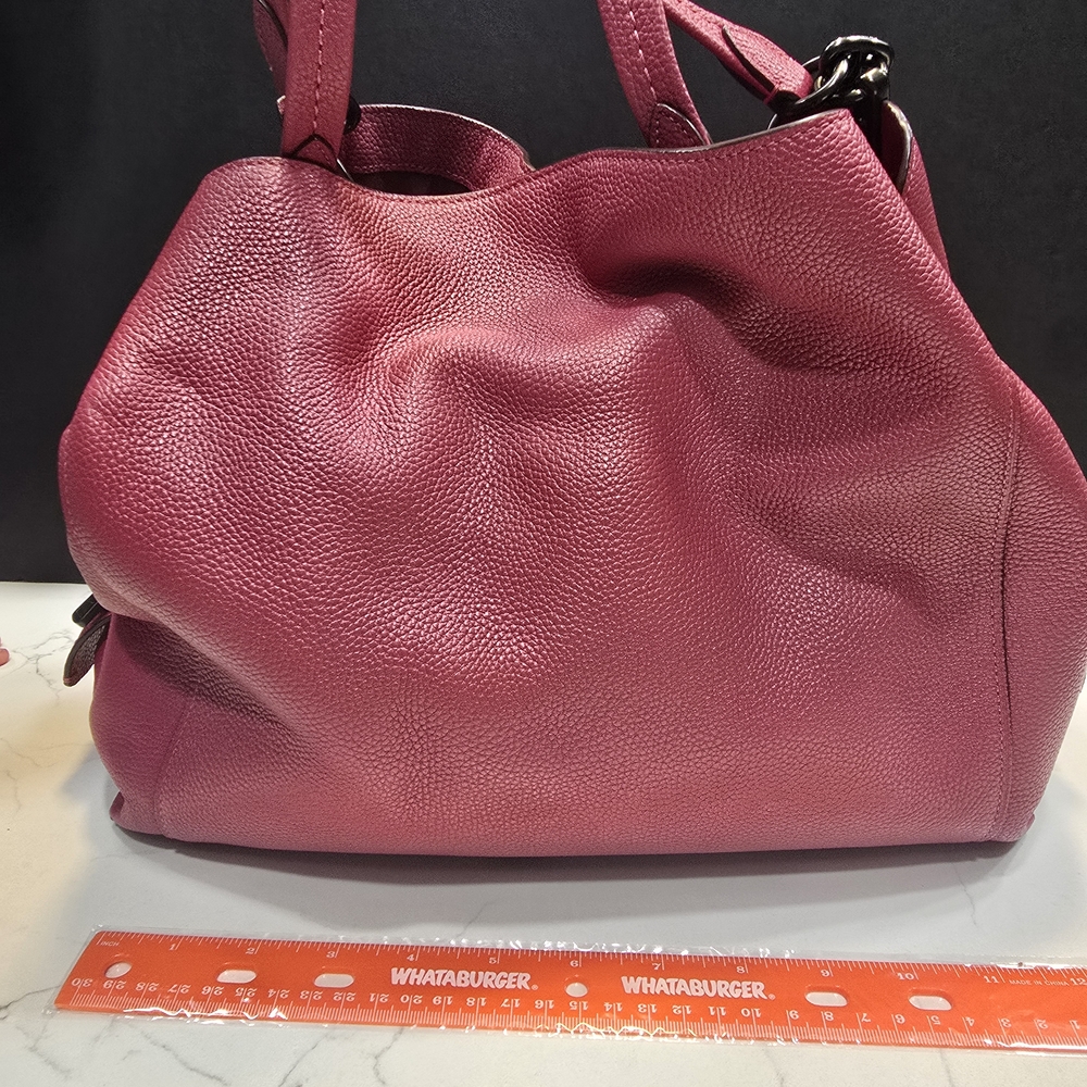 Coach Fuchsia Leather Tote Bag
